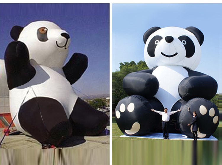 永登充气熊猫展示